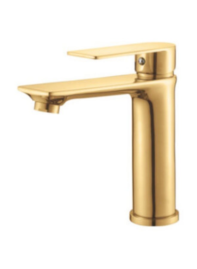 صنبور حوض حمام عصري بمقبض واحد - خلاط حوض من النحاس الصلب بتدفق مياه سلس، خرطوشة متينة، سهل التركيب، تصميم عصري لحوض الغسيل